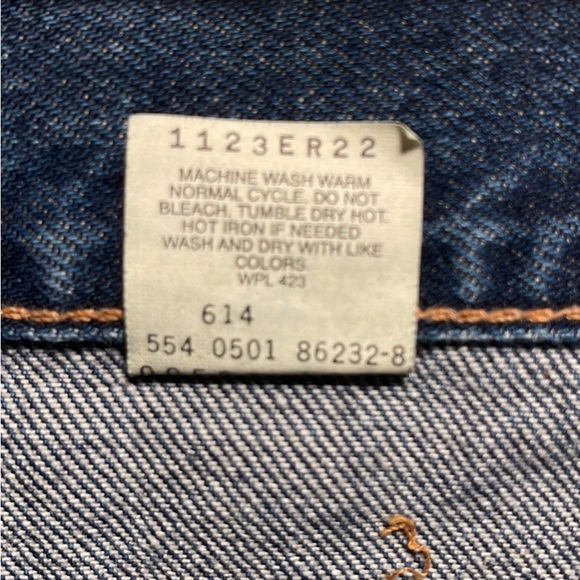 A vintage death stock Levi’s 560 loose fit men’s size 38x30 USA made NWT - Picture 2 of 10